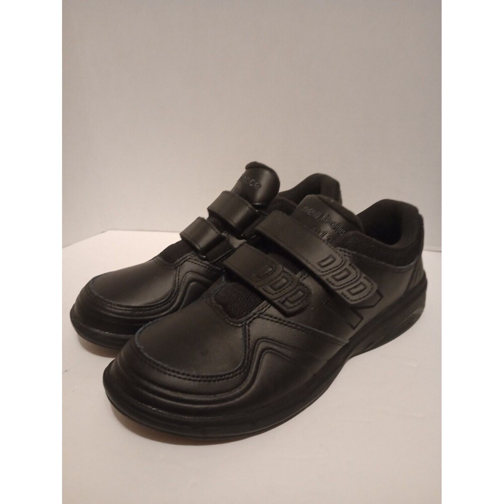 New Balance Shoes Womens Size 9.5 Black 813 Hook & Loop Walking Leather WW813HBK